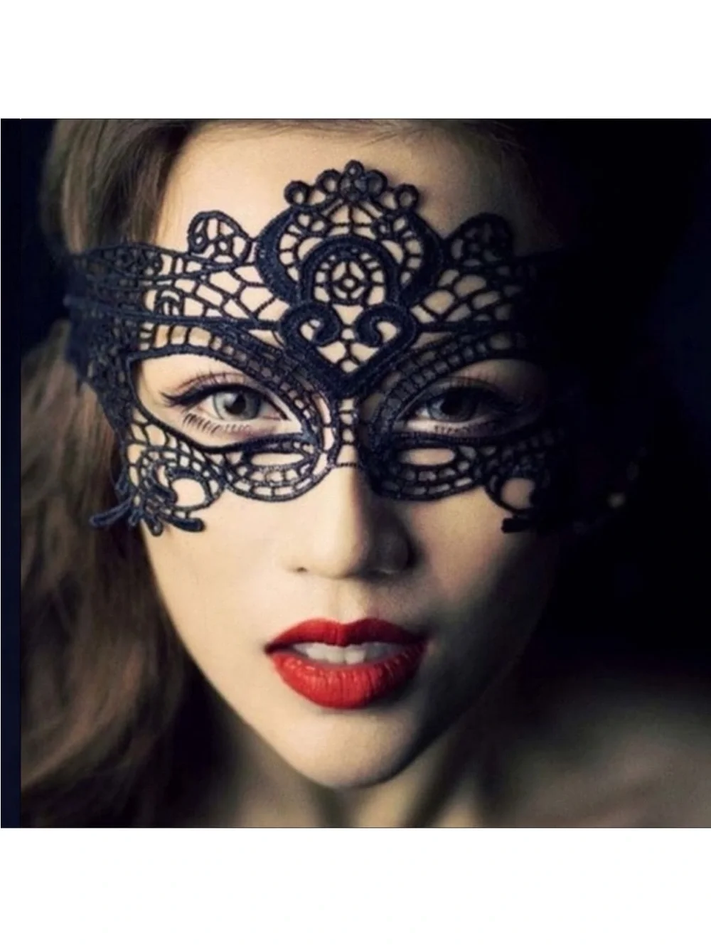 LACE BLACK MASQUERADE MASK*NEW*